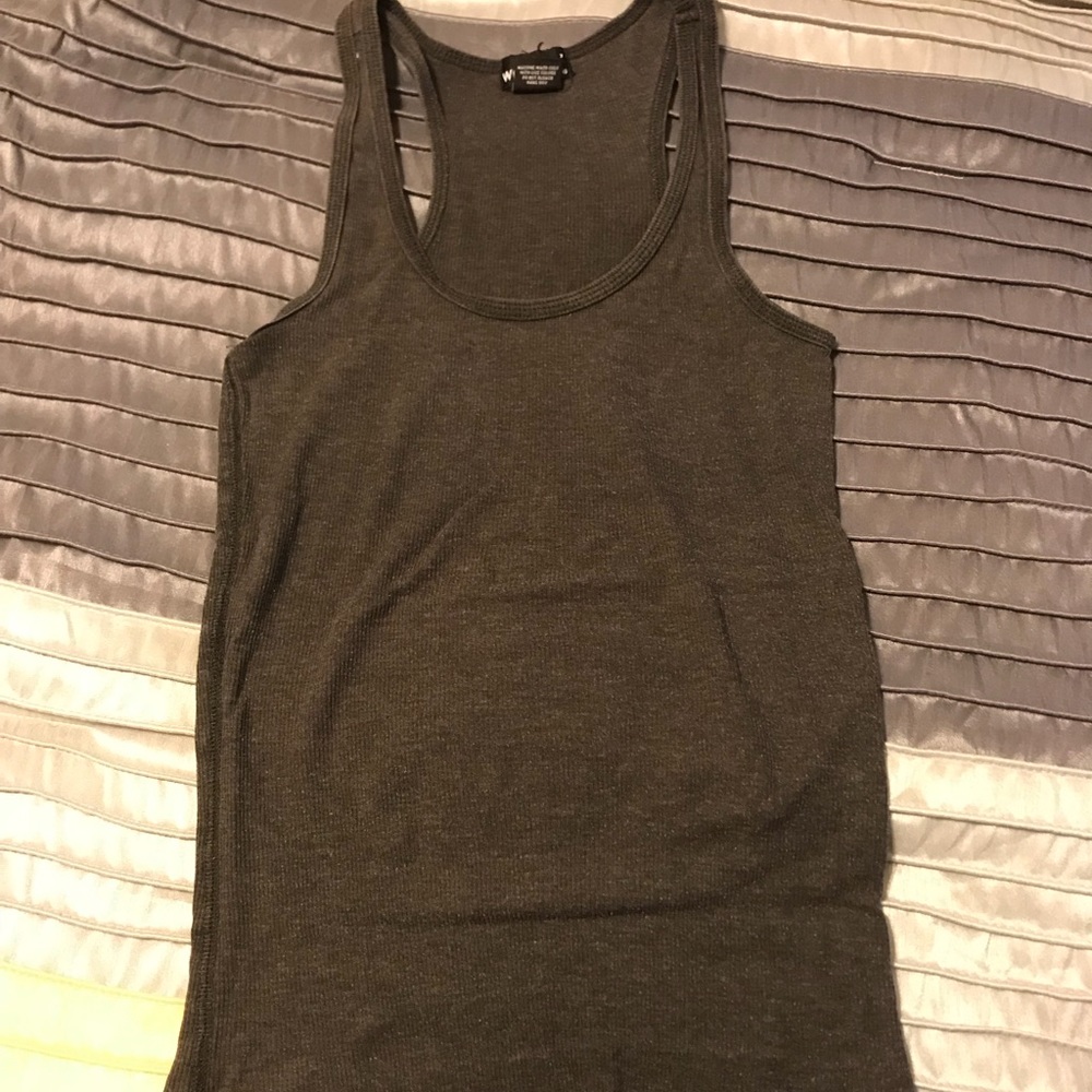 Ribbed Racerback Tank Top.
